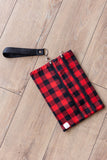 Plaid Promises Double Zipper Bag