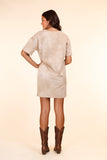 Adventuresome Beige Tie Dye T-Shirt Dress