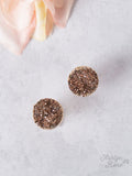 Everyday, Everywhere Druzy Stud, Rose Gold