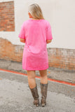 Pink T-Shirt Dress