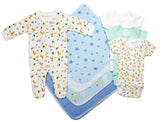 Newborn Baby Boy 8 Pc Layette Gift Set