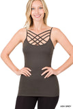 Triple Crisscross Neck Cami Top