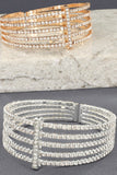 Vertical Bar Crystal Bangle