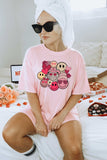 Valentines Smiley Faces Graphic Tee