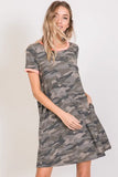 CAMO T-SHIRT DRESS