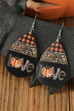 Black Halloween Pumpkin Earrings