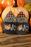 Black Halloween Pumpkin Earrings