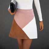 High Neck Long Sleeve Slim Fit Skirt