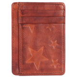 Cognac Genuine Leather Card Holder