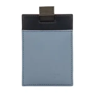 Leather Card Holder - Navy