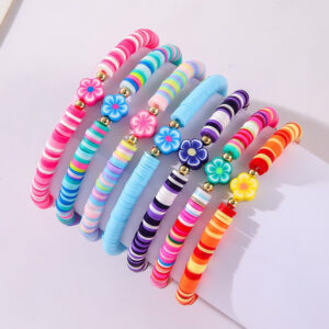 7 pcs Flower Decor Bracelet